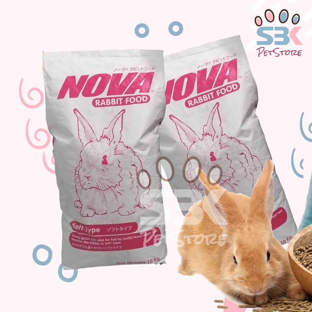 Nova 10kg Makanan Kelinci / Pelet Kelinci