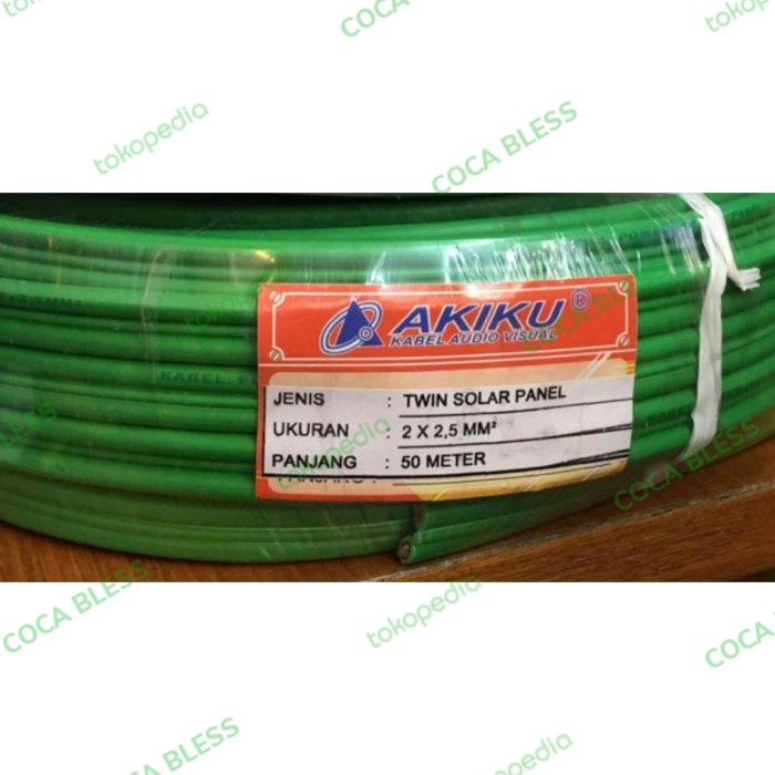 KABEL SOLAR PANEL / PANEL SURYA TWIN SOLAR PANEL AKIKU 2X2,5MMX50M