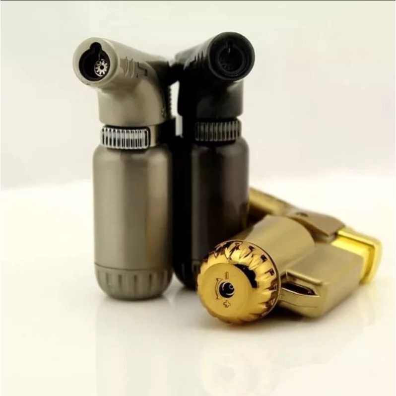 Korek Api Jet Logam Outdoor Tahan Angin - Gas Lighter Turbo Torch Anti Badai