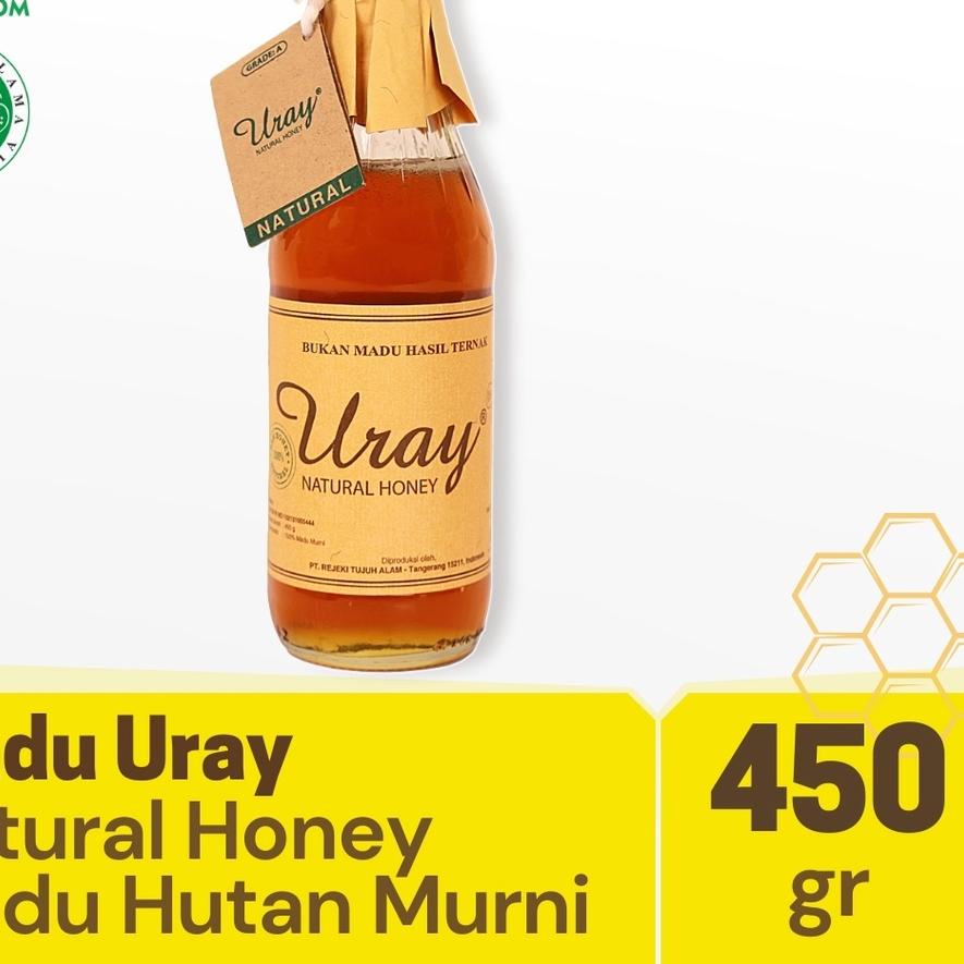 

✲ Uray Natural Honey 450gr - Murni - Hutan Asli ☜