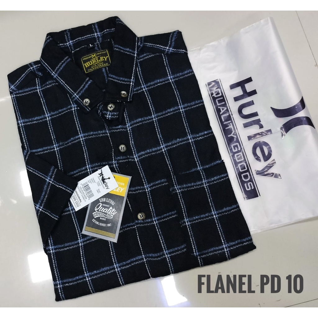 Kemeja Flanel Kotak Catur Abu Pria Lengan Pendek Kemeja Flannel Cowok Lengan pendek