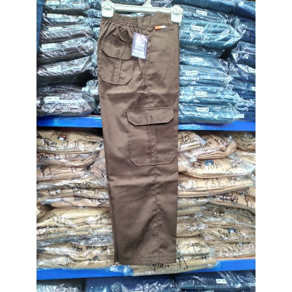 Celana PDL  Pramuka / Celana PDL hitam pinggang karet