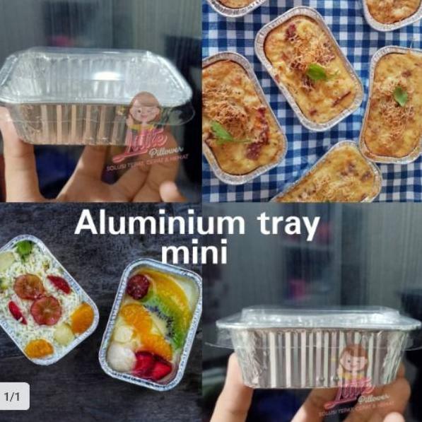 ✱ (ISI 100PCS - BX984 + TUTUP) tray aluminium panggang/Tray kue panggang/Tray aluminium ♪