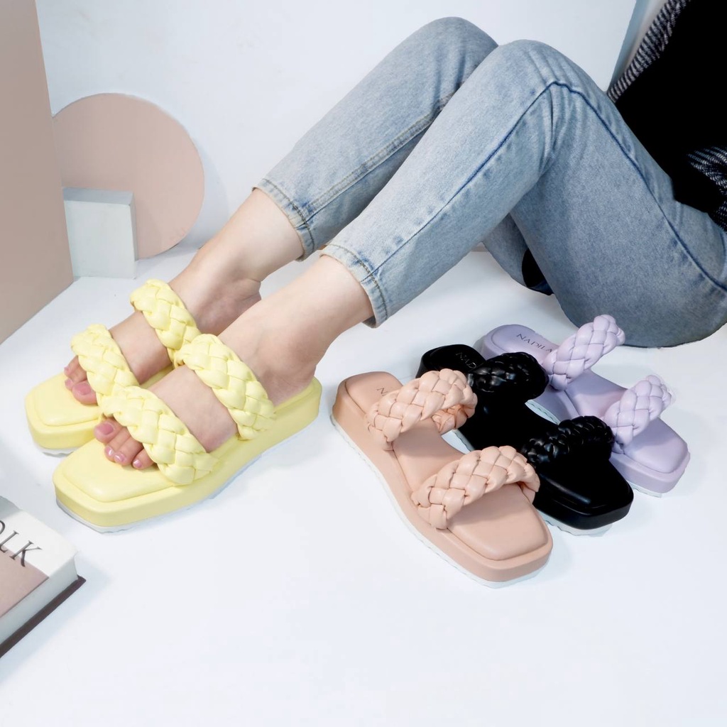 Nadilastuff Samantha Platform Sandal Wanita Premium Ringan