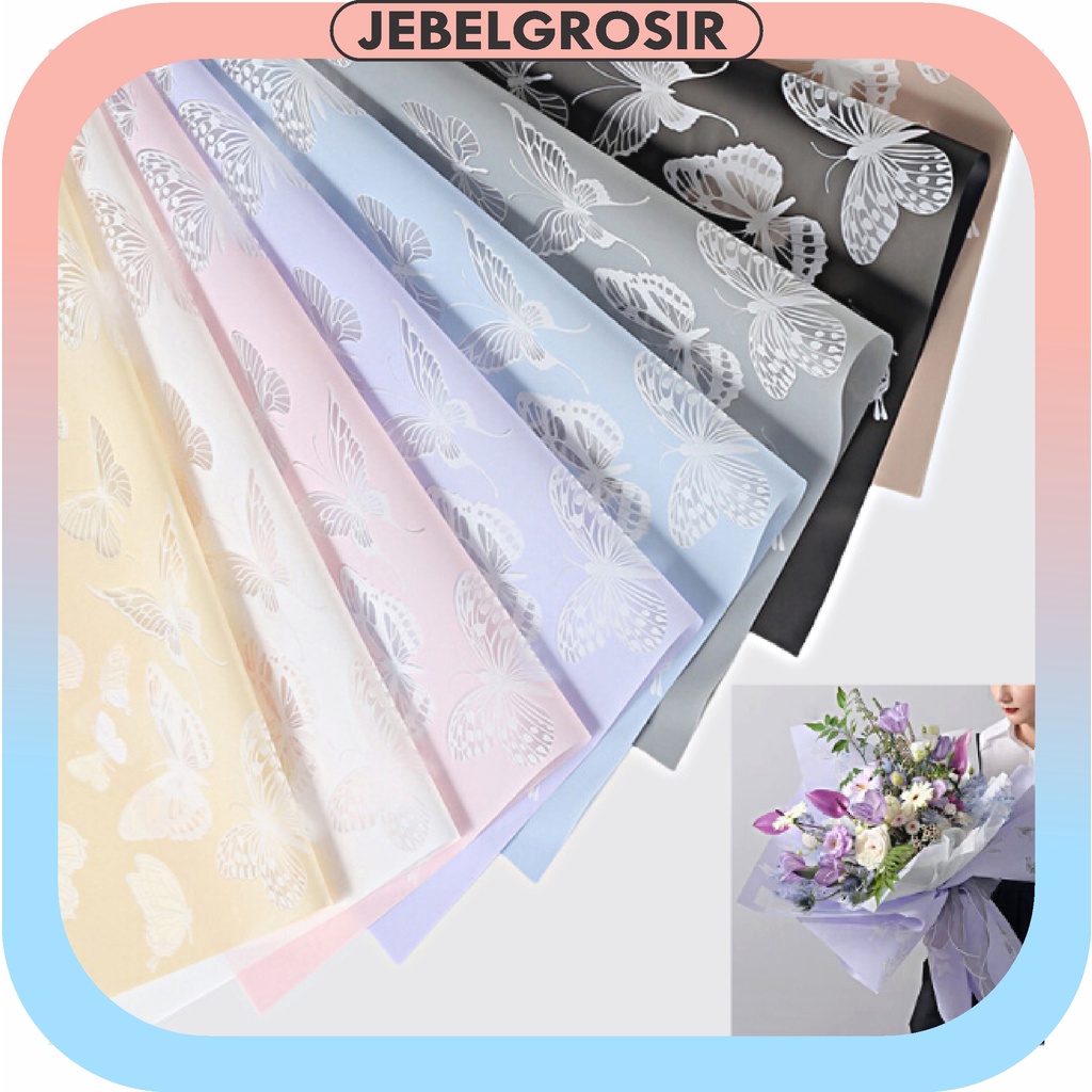 

COD Kertas Buket Bunga Wrapping Paper Butterfly Cellophane Motif Kupu Kupu Ecer Lembaran KB6196
