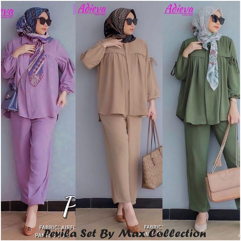 PEVILA SET CRINKLE POLOS TANGAN BALON BRAND Z*RA // PEVILA SETELAN TERBARU WANITA // ONE SET PEVILA 