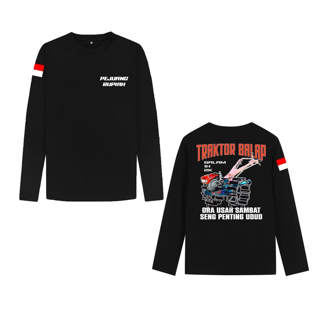 Baju Kaos Pria TRAKTOR BALAP PEJUANG RUPIAH - Kaos Operator Traktor KAOS KAGE