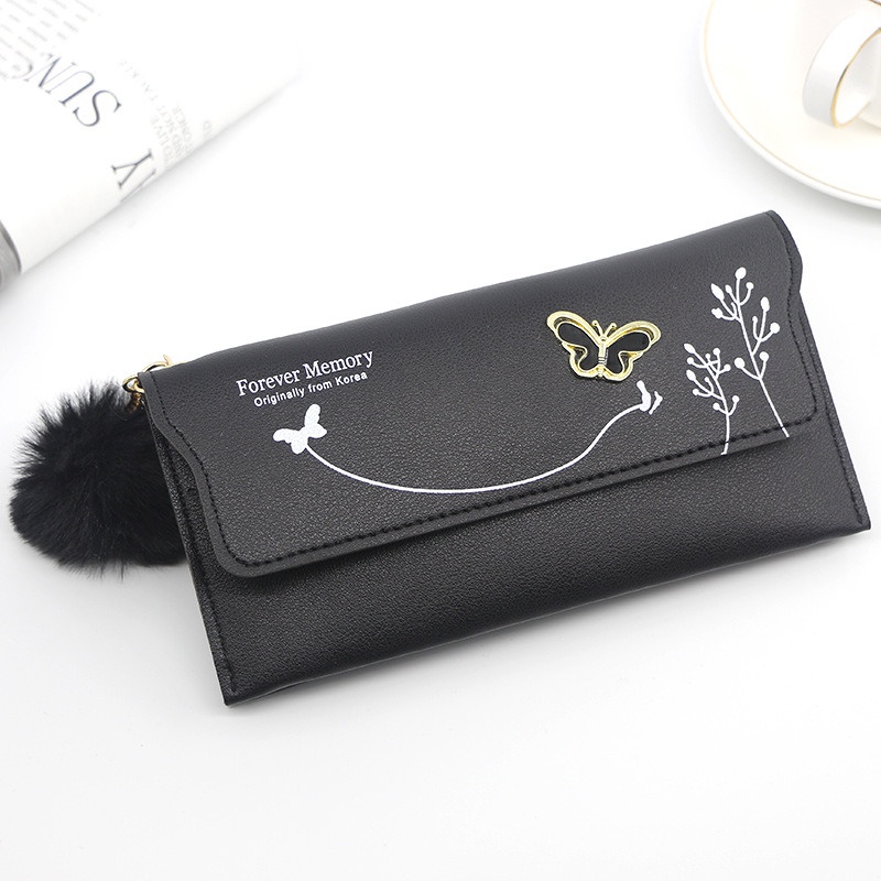 Dompet Wanita Fashion Women Wallet - R507 - Black