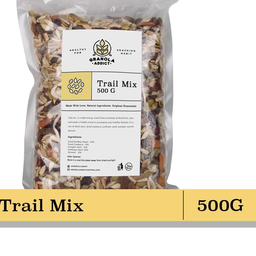 

➯ Granola Addict - Trail Mix (Sunflower, Pumpkin Seeds, Almond, Raisin, Cranberry) 500G ➹