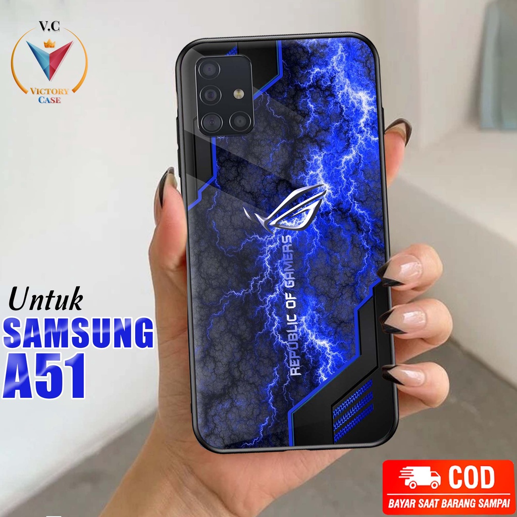 Case Samsung A51 Victory Case [ ROG1 ] Case Hp Glossy Casing Hardcase Softcase Bisa cod