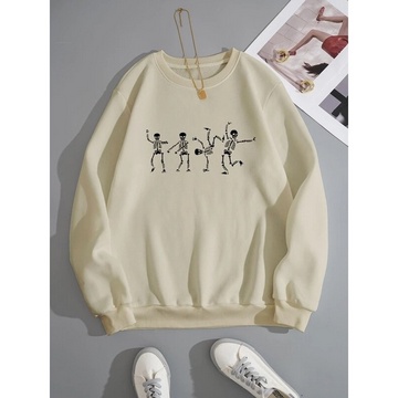 SWEATER OVERSIZE CREWNECK BASIC BONES SKELETON