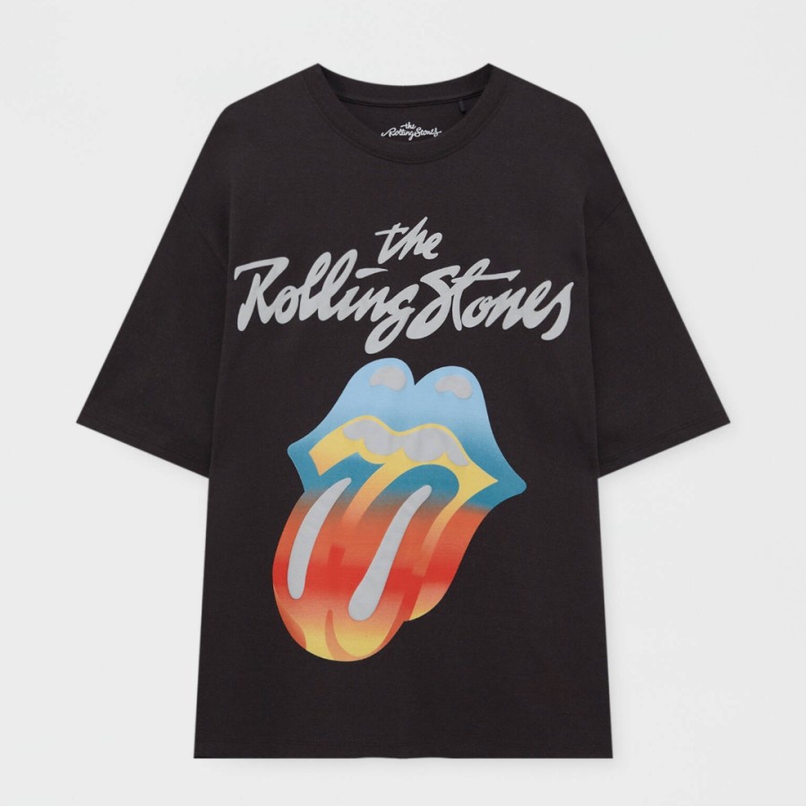 Kaos Pull And Bear Rolling Stones Tour Original Store