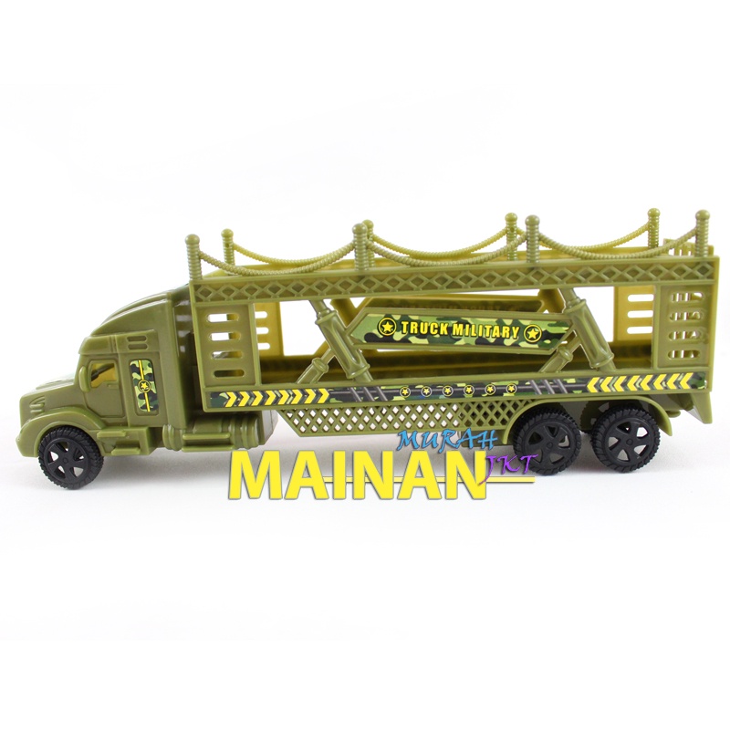 MAINANKEI MAINAN ANAK MURAH OCT6052 TRUCK MILITARY MOBIL MOBILAN TRCUK MILITER