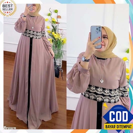 Gamis Wanita Terbaru 2023 Import Games Jumbo Longdres Dewasa Tunik Abaya Turkey Premium Bahan Adem S