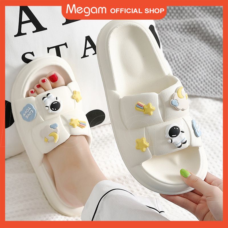 Megam Sandal Jelly Slipper Wanita Korean Karet Empuk Anti Slip Sandal Slip On Teplek Wanita HSN109A