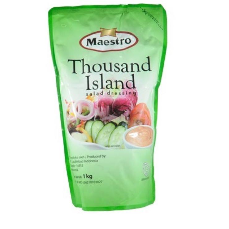 

PROMO HARI INI Maestro Mayonaise Thousand Island Pouch 1KG grosir