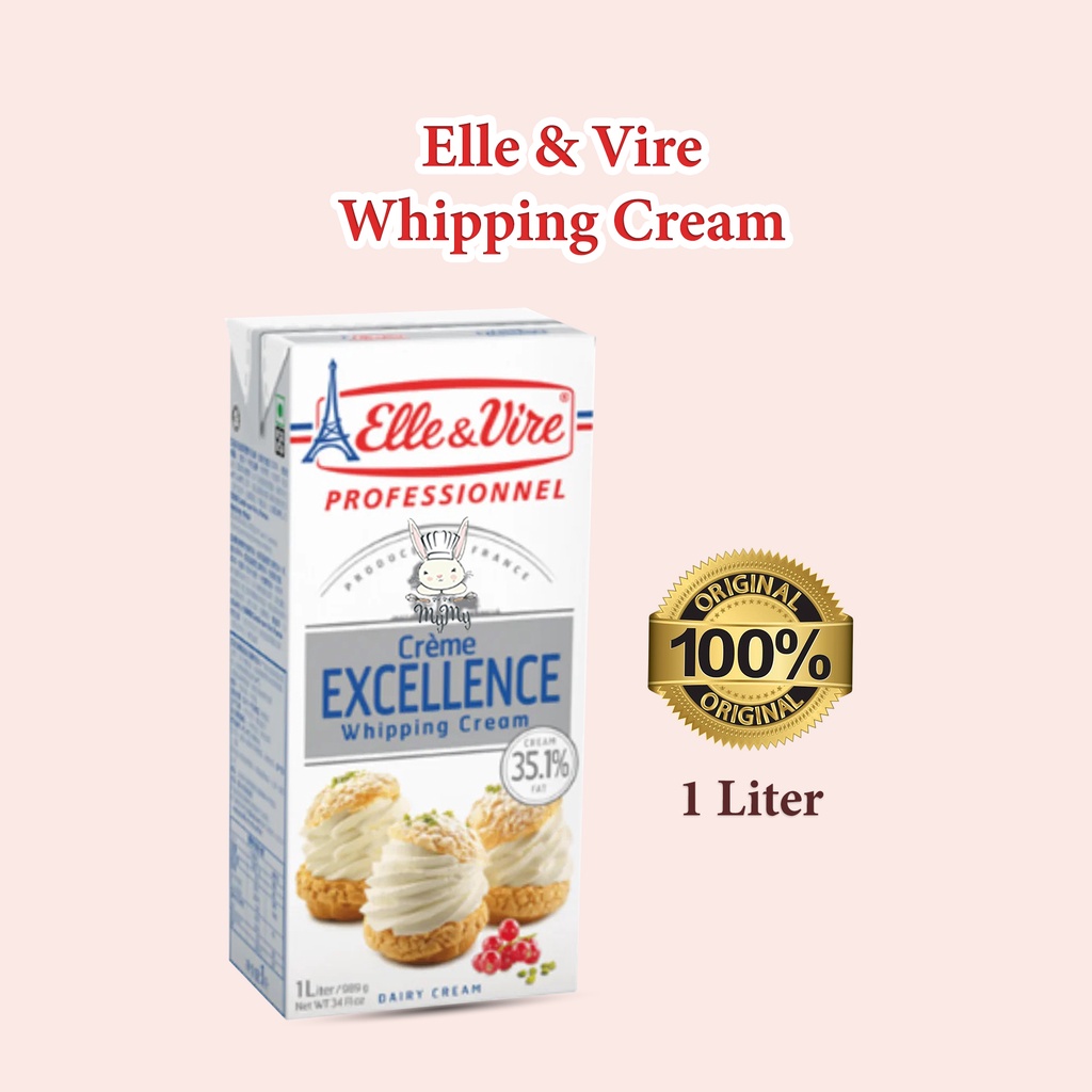 

Elle Whipping Cream 1 Liter Elle et Vire ElleVire krim kocok