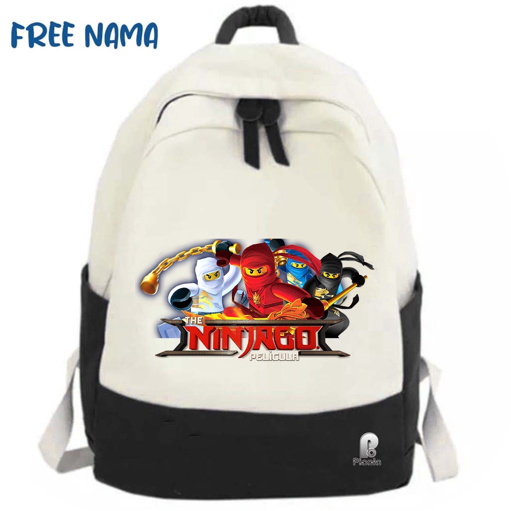 TAS RANSEL BACKPACK ANAK SEKOLAH MOTIF THE NINJA GO PELICULA (FREE NAMA)