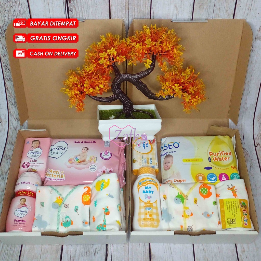 COD Kado Jenguk bayi Kado Lahiran Paket Kado Bayi Newborn Baby Gift Box plus Setelan Bayi Parcel Bayi Hadiah Bayi Hampers bayi baby gift Kado bayi baru lahir