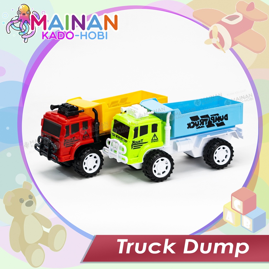 HADIAH ULANG TAHUN ANAK MAINAN PREMIUM ANAK MINIATUR DIECAST CAR DUMP TRUCK MOBIL TRUK KONSTRUKSI