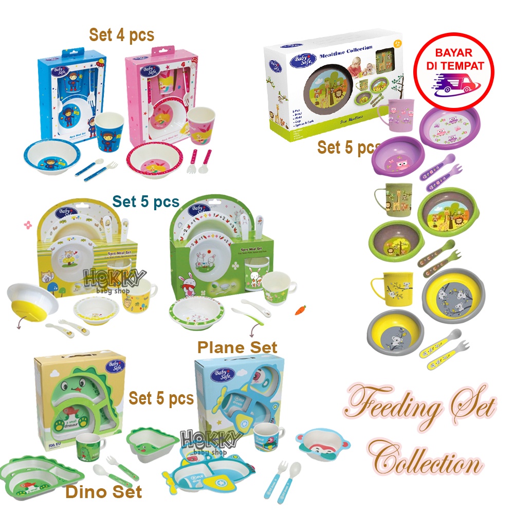 Baby Safe Mealtime Collection Feeding Set Peralatan Makan Set Anak Bayi MPASI | Gift Set