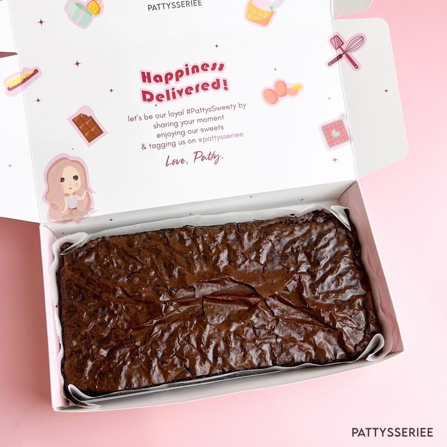 

➥ Fudgy Brownies Dark Chocolate Ori (add toppings) 20x10cm BACA DESKRIPSI ☆