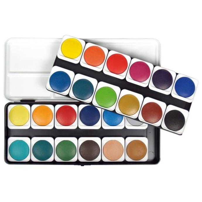 

Cat Air Angora Set 24 Transparent Watercolor Plastic Box