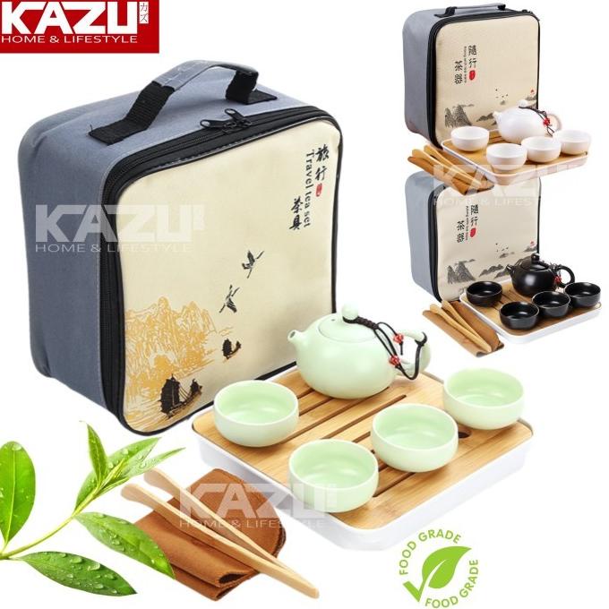 CHINESE TEAPOT SET CERAMIC C11 TRAY SET TRAVEL BAG CANGKIR TEH CHINA