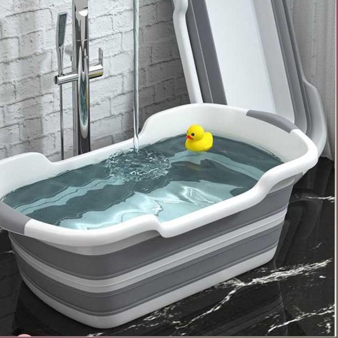 ✪ Bak Mandi Bayi Lipat Foldable Baby Bathtub Shower Portable Kolam Baby Intime Kolam Baby Portable ❆