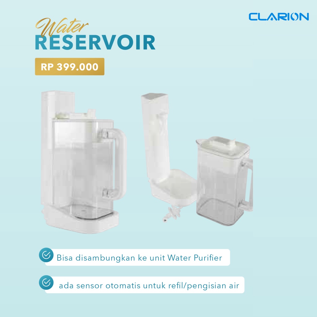 Water Reservoir Clarion - Kettle Water Purifier Otomatis