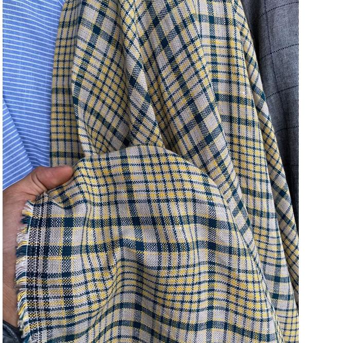 Kain Baies Linen Import Motif Salur Kemeja/Tunik/Gamis