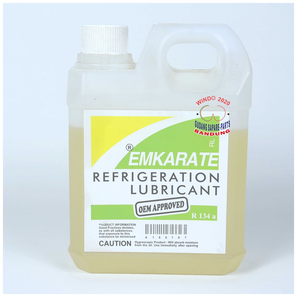 OLI OIL KOMPRESOR EMKARATE R134 A REFRIGRATION LUBRICANT | OLI AC | KULKAS 1 LITER