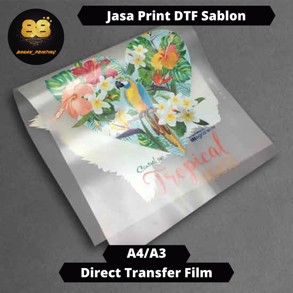

Jasa Cetak DTF Kertas Sablon Premium / Heat Transfer USA DTF