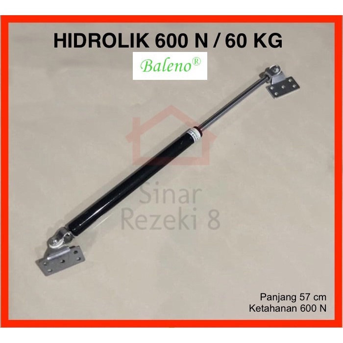 Terlaris Hidrolik Gas Spring 600 N 60 Kg Pintu Kap Mobil Ranjang Lemari