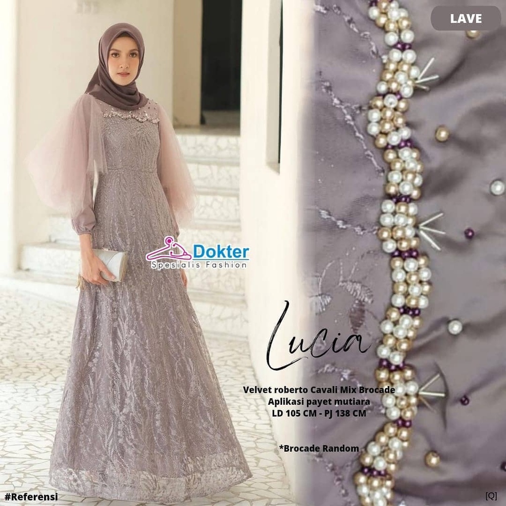 Luna Dress Brukat Muslim Jumbo XXXL Ld 120CM Ld 110CM Ld 100CM Brokat Lucia Dress Calista Maxi Premium Kondangan Kekinian Terbaru Lebaran Grosir Dres Pesta Tunagan Lamaran Pernikahan Resepsi Wisuda Seragaman Baju Lebaran Gaun Pesta Murah Konveksi Sage