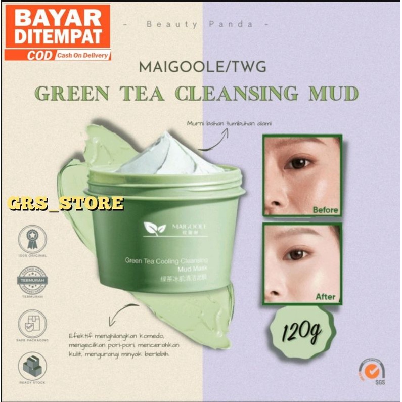 [BPOM] Masker Wajah Green Tea Cleansing Clay Mask 100Gr