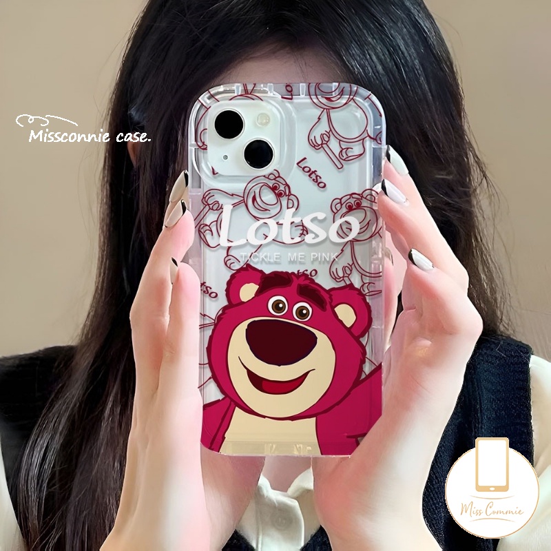 Case Beruang Strawberry Lucu Untuk Samsung A04 A13 A04s A34 A54 A10s A22 A03 A50 A50s A14 A21s A31 A30s A20 A32 A51 A52 A30 A71 A52s A11 A23 A12 A03s A02s A04E Manyo Airbag Clear Cover