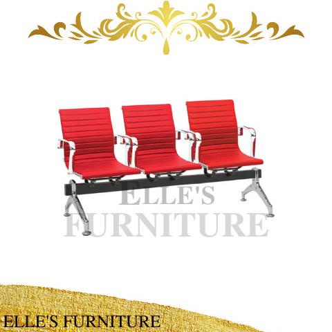 Kursi Tunggu 2/3/4 Seat Indachi Kursi Bandara Lapis Busa Fabric Oscar