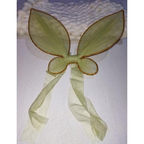 Costum Tinkerbell Full Set Dress + Sayap Newborn Properti Foto Bayi