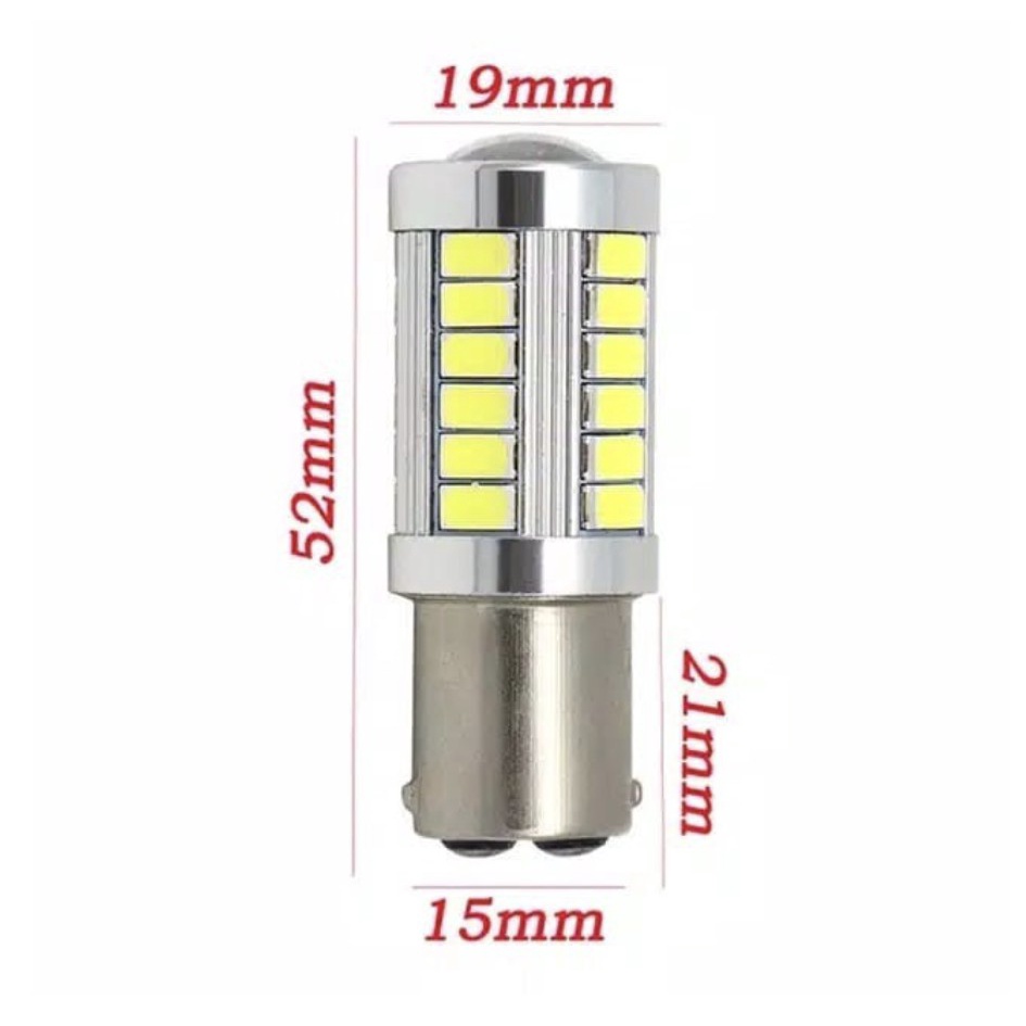 Lampu LED Rem Stop lamp KEDIP STROBO Soket 1157 Bayonet 34 titik LED - (lampu rem kedip saat di rem)