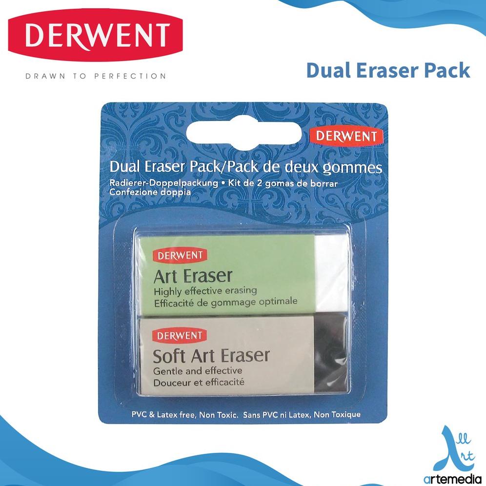 

Penghapus Pensil Derwent Dual Art Eraser Set 2 Blister Pack