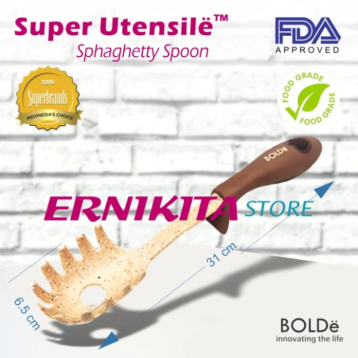 [Spatula ] Bolde Super Utensil Spaghetti Spoon / Sendok Spaghetti / Spatula [Sutil]