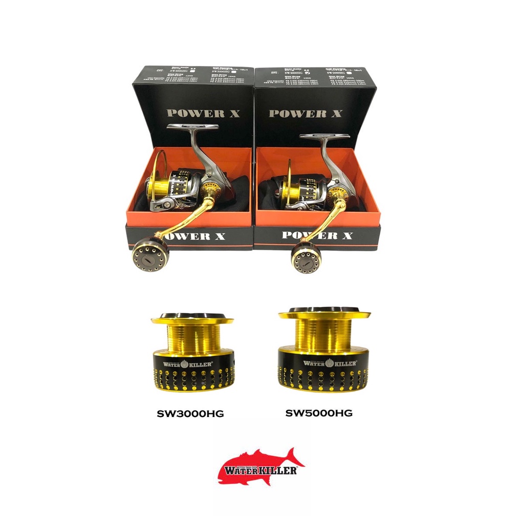 Water Killer Power X SW3000HG SW5000HG Spinning Reel