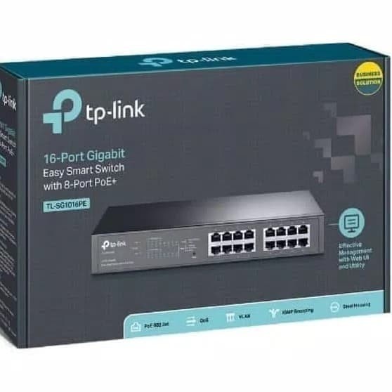 Switch 8-Port PoE+ TPLINK TL-SG1016PE 16-Port Gigabit Easy Smart PoE