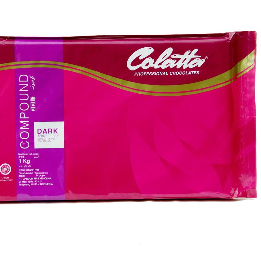 

✷ Cokelat Batang - Chocolate Compound Colatta Dark Kemasan 1kg ➾