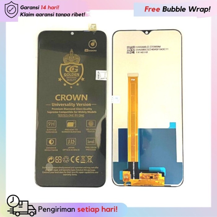 Lcd Lcd + Touchscreen Oppo A5/A9/A31-2020/Realme5/5I/5S Ori Full Set-Hitam