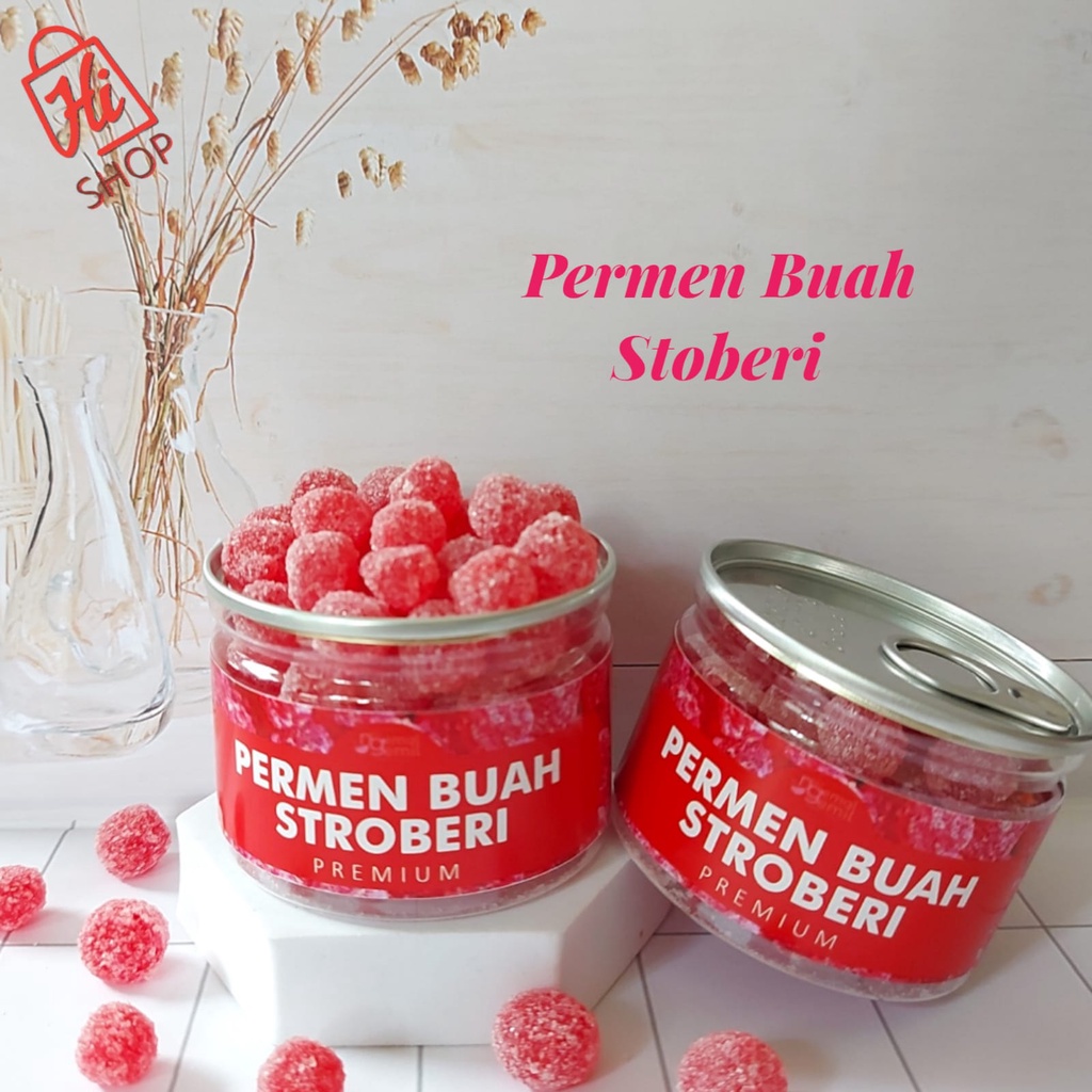 

Can Permen Buah Stroberi Strawberry Candy Kualitas Premium