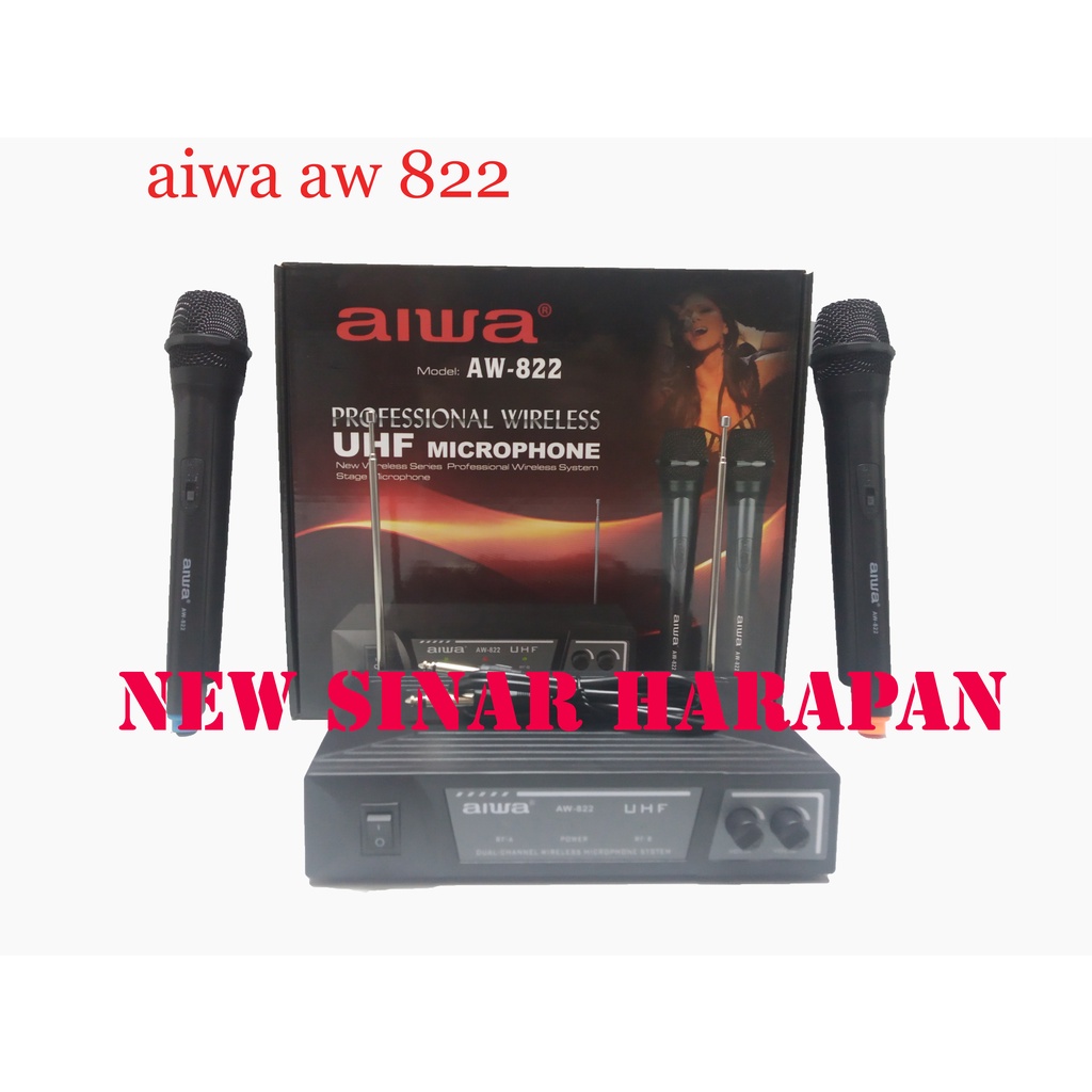 mic Wireles  aiwa aw 822/mic genggam aiwa aw 822 wireless