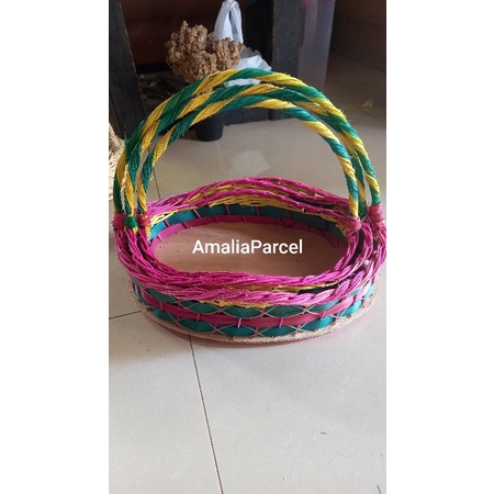 

parcel silang rotan murah/ parcel/ buah/bunga set 3