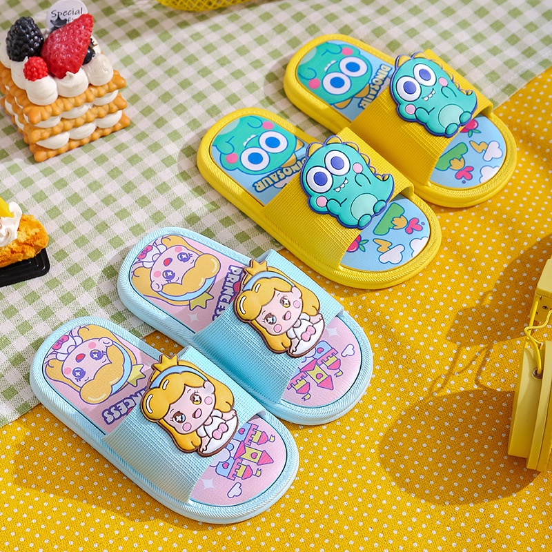 Sandal Anak Prermpuan Sandal Slop Anak Laki-laki Cewek Motif Karakter Lucu Sepatu Fashion Baru Kekinian Sendal Sandal Anak